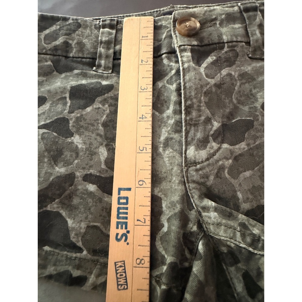 American Eagle Camo Shorts Size 6 Stretch Low Rise Y2K Mini Shorts - Picture 7 of 8